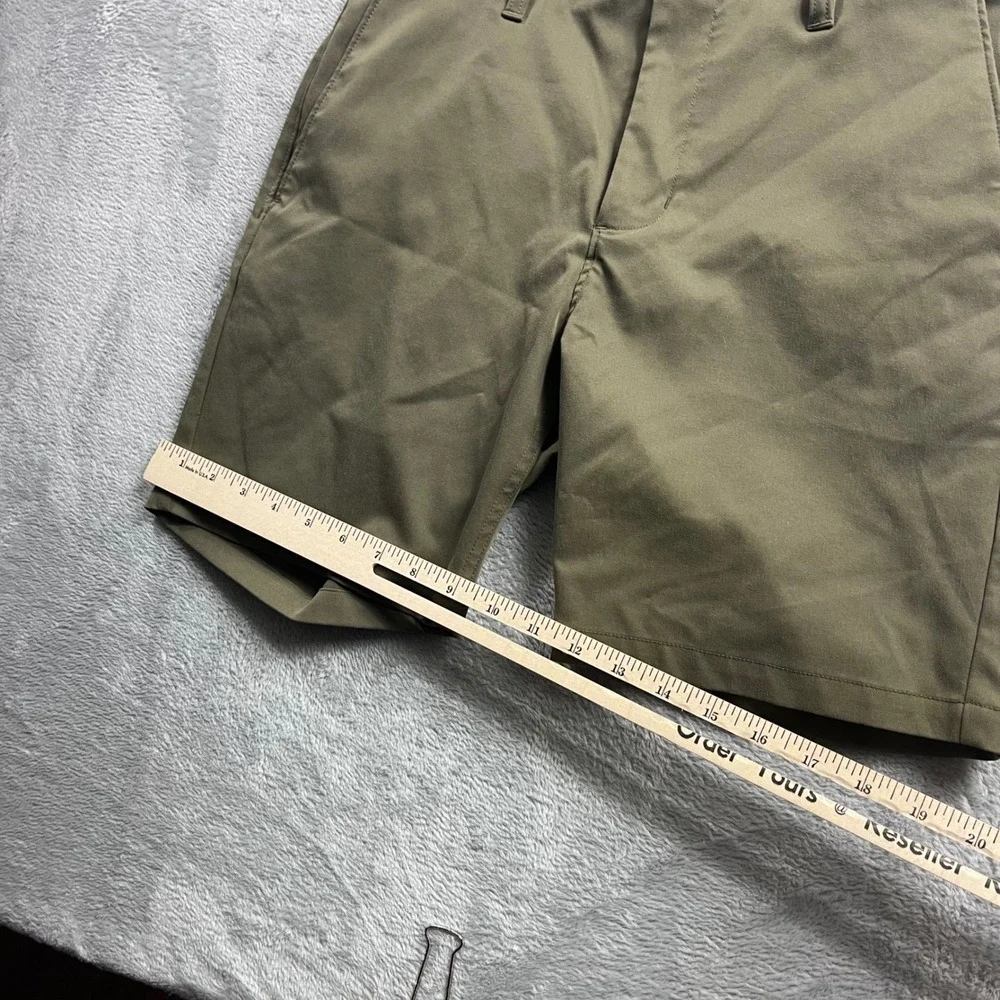 Proof Nomad Shorts Mens 29 Olive Green Technical Stretch Performance‎ Travel 7in